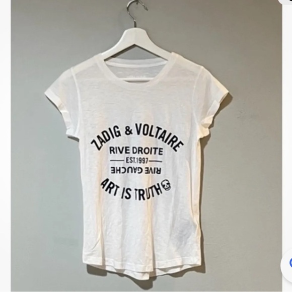 Zadig & Voltaire Skinny Blasson Tee- S,M,L - Picture 5 of 9